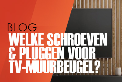Welke schroeven en pluggen heb ik nodig voor een tv-muurbeugel