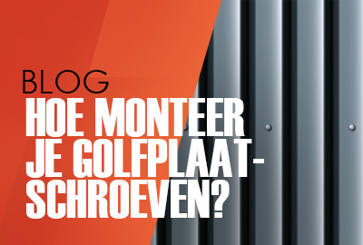 Golfplaatschroeven monteren