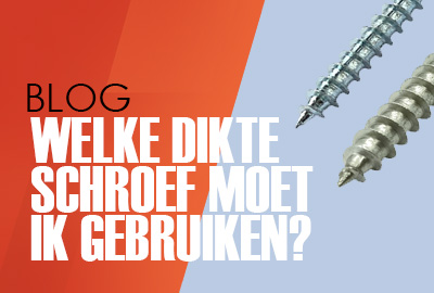 Welke dikte schroef moet ik gebruiken?