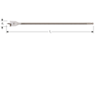 Speedboor 14mm 400mm lang