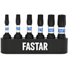 Fastar impact bitset torx 25mm- 6 delig