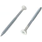 Witte spaanplaatschroeven 4,5x50 voldraad verzinkt torx 100 stuks Witte spaanplaatschroeven 4,5x50 voldraad verzinkt torx 100 stuks