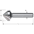 Verzinkfrees HSS-G 12,4mm 90° met 3 snijkanten