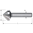 Verzinkfrees 20,5mm 90° met 3 snijkanten