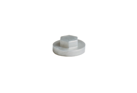 Afdekkapjes voor zeskantschroeven 3/8'' 100 stuks RAL 9006 metallic