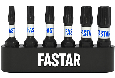 Fastar impact bitset torx 25mm- 6 delig
