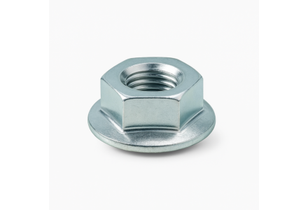 Flensmoer DIN 6923 verzinkt M4 - 1000 stuks