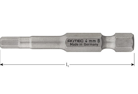Inbus bit SW4 - 50mm - 2 stuks