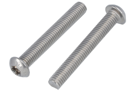 Metaalschroef laagbolkop ISO 7380-1 M6x40 RVS A4 - 500 stuks