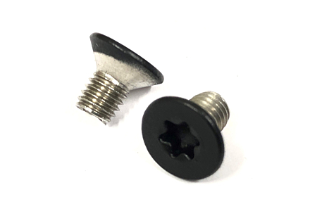 Metaalschroeven RVS A2 Torx 25 RAL 9005 mat zwart M5x8 - 200 stuks