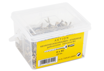 spaanplaatschroeven 4x40 torx geel verzinkt in emmer aanbieding spaanplaatschroeven 4x40 torx geel verzinkt in emmer aanbieding
