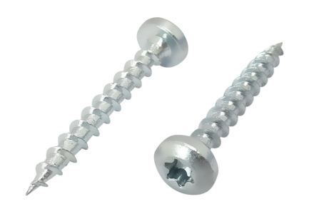 Spaanplaatschroeven bolkop torx verzinkt 4x25 1000 stuks