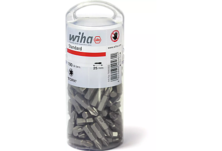 Wiha torx 20 bit 25mm - 100 stuks