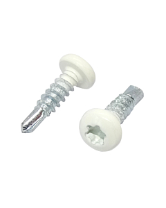 Zelfborende schroeven 4,2x16 RAL 9010 torx 100 stuks