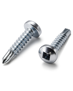 Zelfborende schroeven bolkop square drive verzinkt 4,8x38 200 stuks