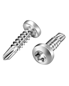 Zelftappers met boorpunt bolkop torx verzinkt 4,2x16 DIN 7504N 100 stuks