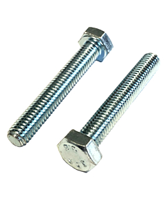 Tapbout M12x50 verzinkt DIN 933 8.8 100 stuks