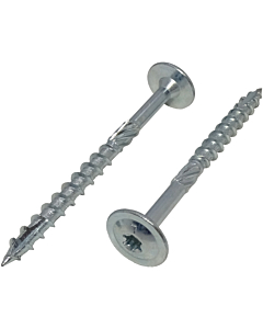 Tellerkopschroeven 8x80 torx verzinkt 50 stuks