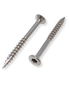 Hardhoutschroeven torx RVS A4 5x70 100 stuks