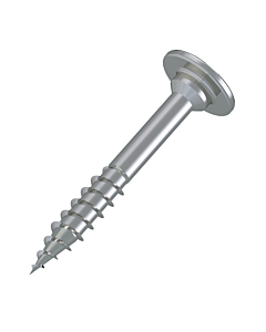 Meubel montageschroeven deeldraad 4x30 vernikkeld torx 200 stuks 