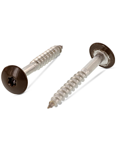 Schroeven voor Trespa® RVS A2 4,8x50 RAL 8014 sepiabruin 100 stuks