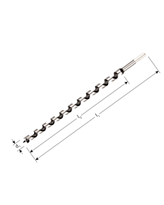 Slangenboor 8x230/155