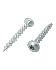 Spaanplaatschroeven bolkop torx verzinkt 4x35 - 500 stuks