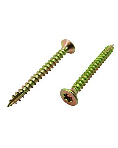 Houtschroeven met snijpunt 4x45 torx geel verzinkt 500 stuks
