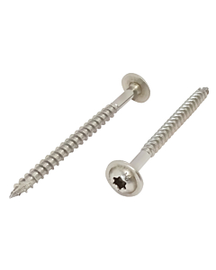 Tellerkopschroeven RVS A4 8x140 torx 50 stuks