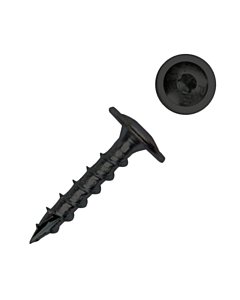 Tellerkopschroeven zwart verzinkt 6x30 torx 100 stuks