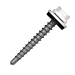 Boorschroeven met 14mm ring 4,8x35 RAL 9010 zuiverwit 100 stuks