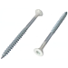 Witte spaanplaatschroeven 4,5x50 verzinkt torx 100 stuks