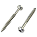 Spaanplaatschroeven RVS bolkop torx 3x30 deeldraad 200 stuks