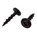 Tellerkopschroeven zwart verzinkt 8x40 torx 50 stuks