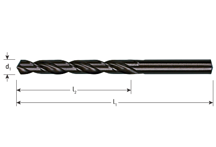 HSS-R metaalboor 6mm 1 stuk