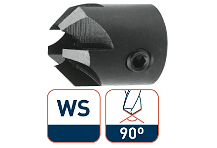 Opsteekverzinkboor 8,0x16 5 snijkanten 90°