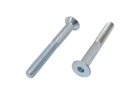 Metaalschroeven verzinkt DIN 7991 6x60 80 stuks