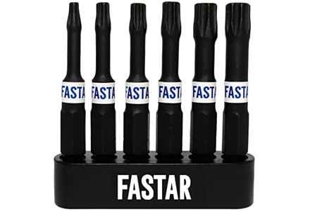 Fastar impact bitset torx 6 delig