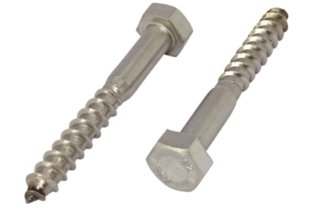 Houtdraadbouten A2 DIN 571 6x70 100 stuks