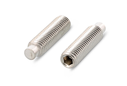 Stelschroef binnenzeskant en platte punt RVS A2 ISO 4026 2x2 500 stuks