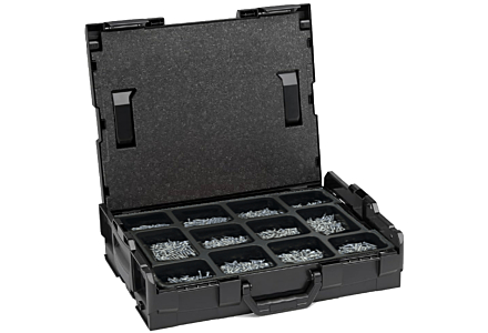 Zelftapper din 7504 M-H assortiment verzinkt in L-Boxx 1200 delig