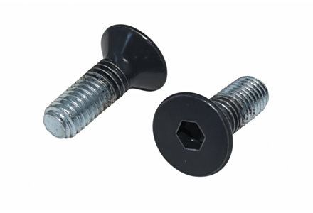 Metaalschroeven vlakkop DIN 7991 M5x16 RAL 7016 antraciet 1.000 stuks