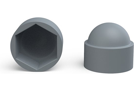 Moerkappen M10 SW17 grijs 180 stuks