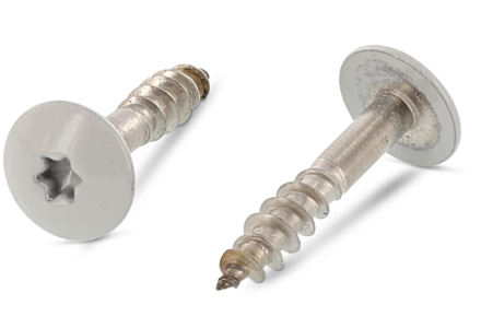 Schroeven voor Trespa® RVS A2 4,8x25 RAL 7038 agaatgrijs 100 stuks