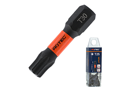 Impact schroefbit 30mm torx 10 - 10 stuks