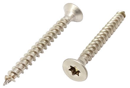 RVS spaanplaatschroeven torx 5x70 voldraad 100 stuks