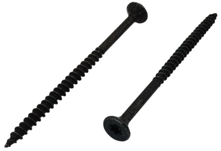 Spaanplaatschroeven zwart verzinkt torx 5x100 - 200 stuks