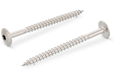 Tresposchroeven 4,8x50 RVS 100 stuks