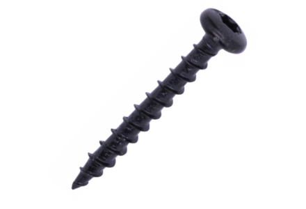 Woodies spaanplaatschroeven bolkop torx 4x30 zwart verzinkt 200 stuks
