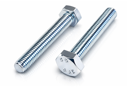 Zeskanttapbouten M10x50 galv. verzinkt DIN 933 8.8 100 stuks